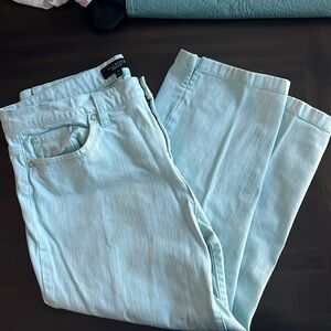 Talbots light blue cropped pants